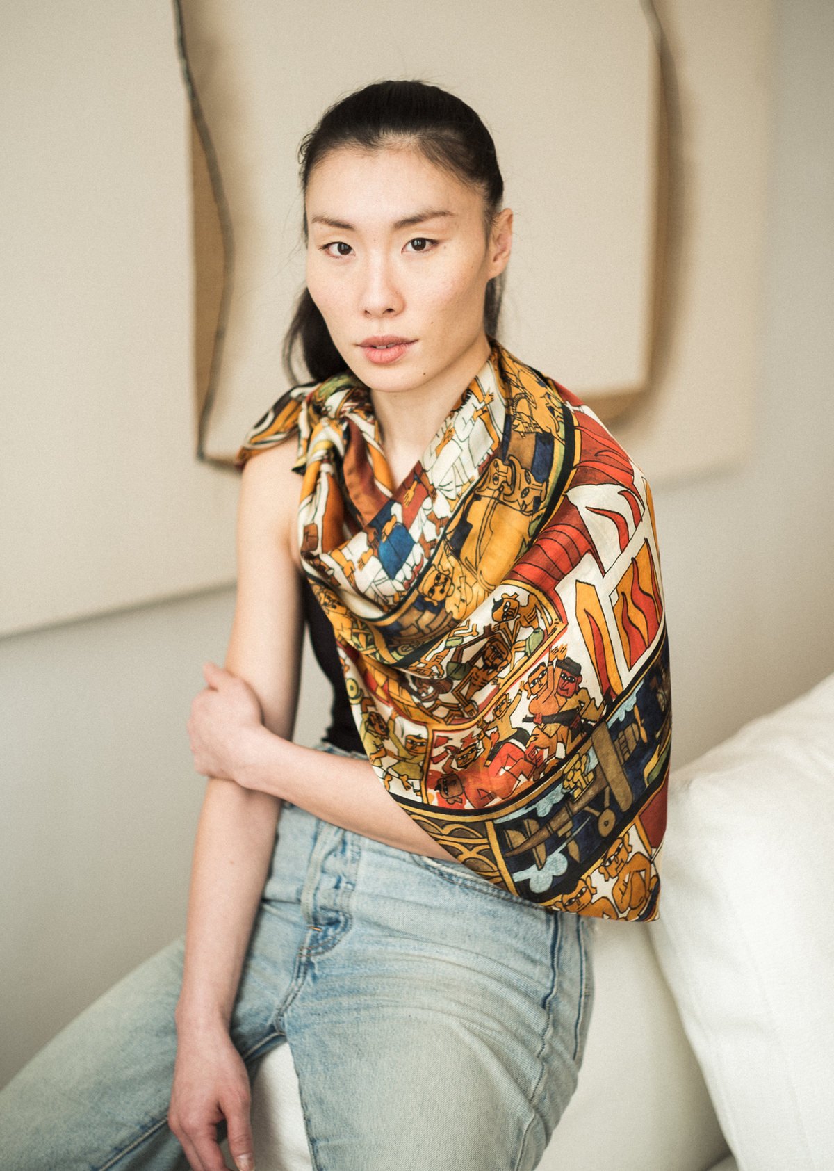 INDIAN CAROUSEL silk scarf – Alba Amicorum